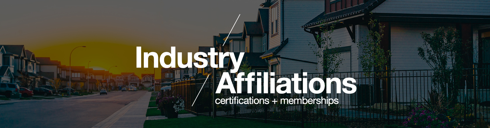 Industry Affiliations banner