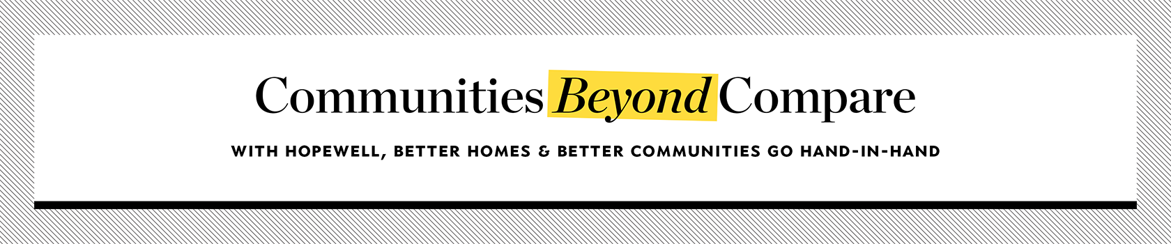 Communities Beyond Compare  banner