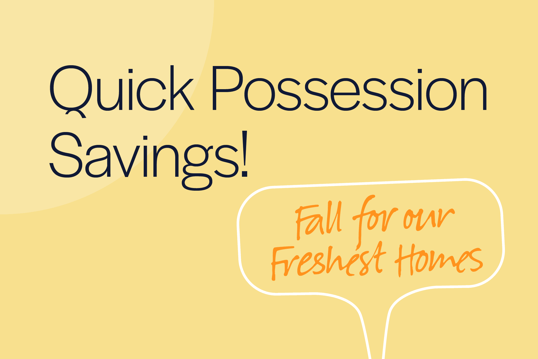 Illustration featuring new spring quick possession promo