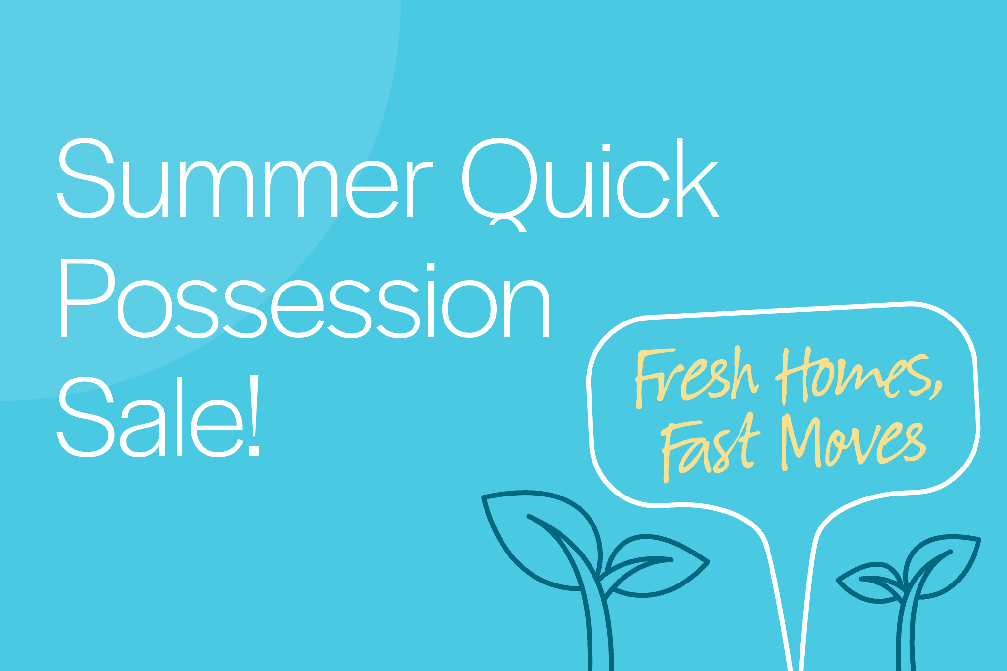 Illustration featuring new spring quick possession promo