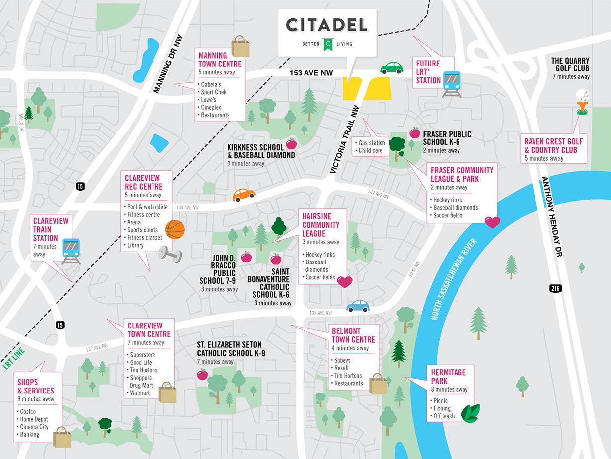 Citadel amenities map